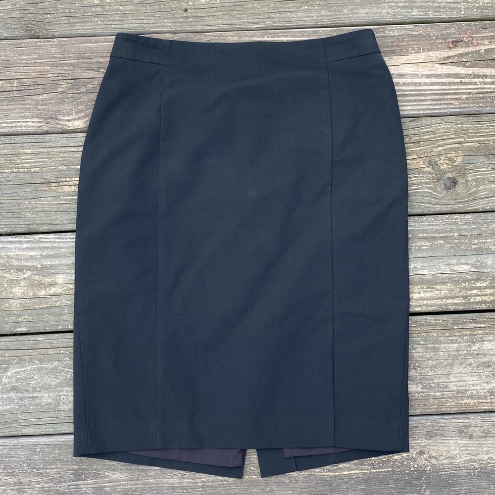 Ann Taylor curvy fit black skirt sz 8 professional pencil skirt